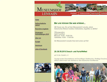 Tablet Screenshot of museumshof-lensahn.de